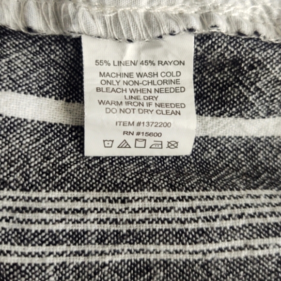 Briggs wide leg elastic waist pants Linen-Rayon blend XXL - Picture 5 of 5